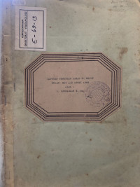 Image of Laporan Pemetaan Lahar G. Kelud Bulan Mei - Juni 1969