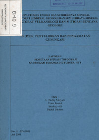 Image of Laporan Pemetaan Topografi G. Api Sukoria - Mutubusa, NTT