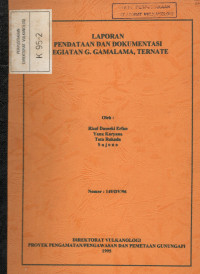 Image of Laporan Pendataan dan Dokumentasi Kegiatan G. Gamalama, Ternate