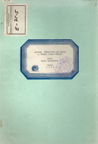 Image of Laporan Penelitian Gas Kawah G.Merapi (Jawa Tengah)