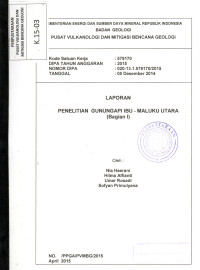 Image of Laporan Penelitian Gunungapi Ibu- Maluku Utara.