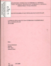 Image of Laporan Pengamatan dan Perbaikan Seismograf di G. Sangeangapi