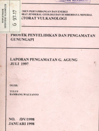 Image of Laporan Pengamatan G. Agung