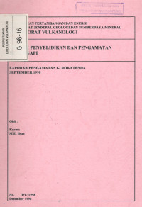 Image of Laporan Pengamatan G. Rokatenda, September 1998