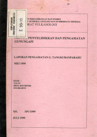 Image of Laporan Pengamatan G. Tangkuban Parahu Mei 1999