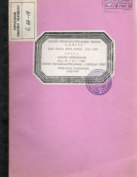 Image of Laporan Pengamatan/ Pengawasan Seismik G. Kelut