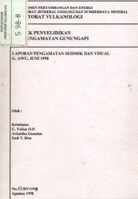 Image of Laporan Pengamatan Seismik dan Visual G. Awu, Jun 1998