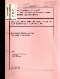 Image of Laporan Pengamatan Seismik G. Semeru