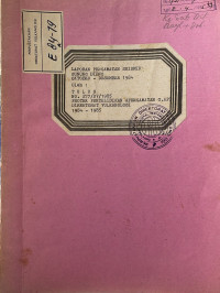 Image of Laporan Pengamatan Seismik Gunung Dieng Okt. - Des. 1984.