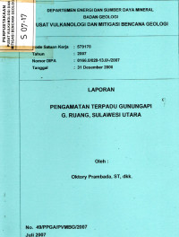 Image of Laporan Pengamatan Terpadu G. Api, G. Ruang, Sulawesi Utara