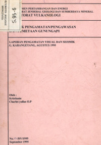 Image of Laporan Pengamatan Visual dan Seismik G. Karangetang