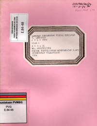 Image of Laporan Pengamatan Visual Kegiatan G. Lamongan Juli 1984