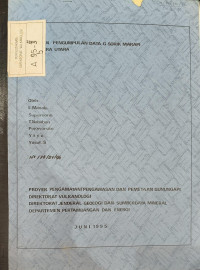 Image of Laporan Pengumpulan Data G. Sorik Marapi Sumatera Utara