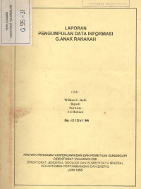 Image of Laporan Pengumpulan Data Informasi G. Anak Rakanah