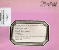 Image of Laporan Penyelidikan dan Pengamatan Seismik G.Awu, Mei 1986.