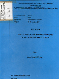 Image of Laporan Penyelidikan Deformasi G. Api Soputan, Sulawesi Utara