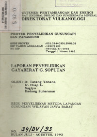 Image of Laporan Penyelidikan Gaya Berat G. Soputan