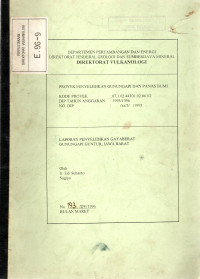 Image of Laporan Penyelidikan Gaya Berat Gunung Api Guntur, Jawa Barat