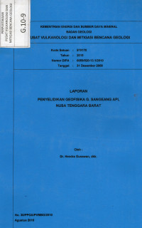 Image of Laporan Penyelidikan Geofisika G. Sangeangapi, NTB.