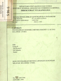 Image of Laporan Penyelidikan Geofisika Metoda G. Ruang, Sulawesi Utara