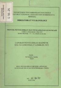 Image of Laporan Penyelidikan Magnetik di G. Ili Lewotolo, P. Lomblen - NTT