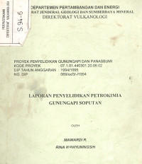 Image of Laporan Penyelidikan Petrokimia G. Api Soputan