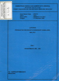 Image of Laporan Peringatan Dini Bahaya Gunungapi Gamalama, Maluku