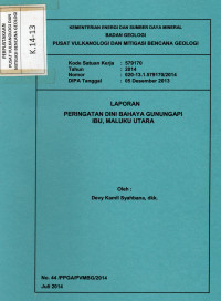 Image of Laporan Peringatan Dini Bahaya Gunungapi Ibu, Maluku Utara