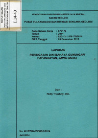 Image of Laporan Peringatan Dini Bahaya Gunungapi Papandayan, Jawa Barat