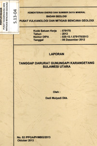 Image of Laporan Tanggap Darurat GunungApi Karangetang Sulawesi Utara