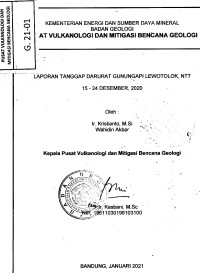 Image of Laporan Tanggap Darurat Gunungapi Lewotolok, NTT