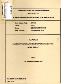 Image of Laporan Tanggap Darurat GunungApi Papandayan, Jawa Barat