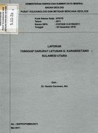 Image of Laporan Tanggap Darurat Letusan G. Karangetang, Sulawesi Utara