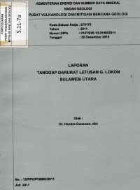 Image of Laporan Tanggap Darurat Letusan G. Lokon, Sulawesi Utara