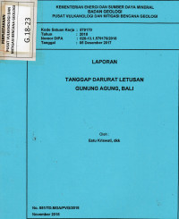 Image of Laporan Tanggap Darurat Letusan Gunung Agung, Bali