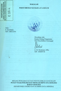 Image of Makalah Pertumbuhan Kubah Lava Kelud