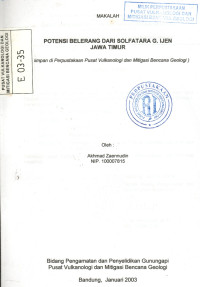Image of Makalah Potensi Belerang Dari Solfatara G. Ijen Jawa Timur