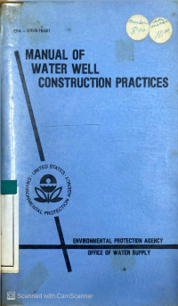 Image of Manual of Water Well Construction Practices