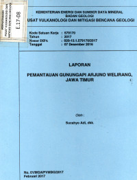 Image of Pemantauan Gunungapi Arjuno Welirang, Jawa Timur