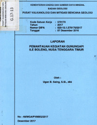 Image of Pemantauan Kegiatan Gunungapi Ile Boleng, Nusa Tenggara Timur
