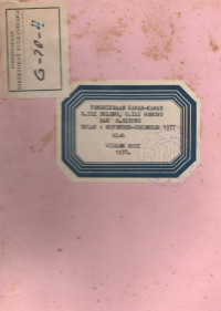 Image of Pemeriksaan Kawah - Kawah G. Ili Boleng, G. Ili Werung dan G. Sirung (Bulan : November - Desember 1977)
