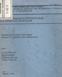 Image of Pemetaan Geologi G. Api daerah G. Mahawu dan sekitarnya