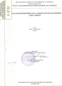 Image of Pemetaan Potensi Bencana Lahar Gunungapi Semeru Jawa Timur