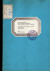 Pemetaan Situasi Puncak G. Slamet Jawa Tengah Januari 1985