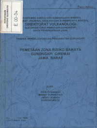 Image of Pemetaan zona Risiko Bahaya Gunungapi Ciremai Jawa Barat