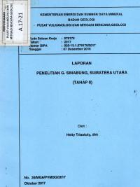Image of Penelitian G. Sinabung, Sumatera Utara (Tahap II)