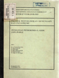 Image of Penelitian Petrokimia G. Gede Jawa Barat