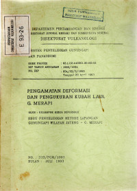Image of Pengamatan Deformasi dan Pengukuran Kubah Lava G. Merapi