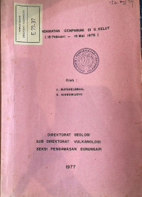 Image of Pengamatan Gempabumi Di G. Kelut (18 Februari - 15  Mei 1976)