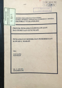 Image of Pengamatan Seismik dan Pemeriksaan Kawah Gunung Marapi